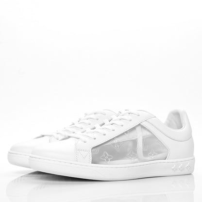 Louis Vuitton Calfskin Transparent Monogram Luxembourg Sneakers 38 White 3 of 9