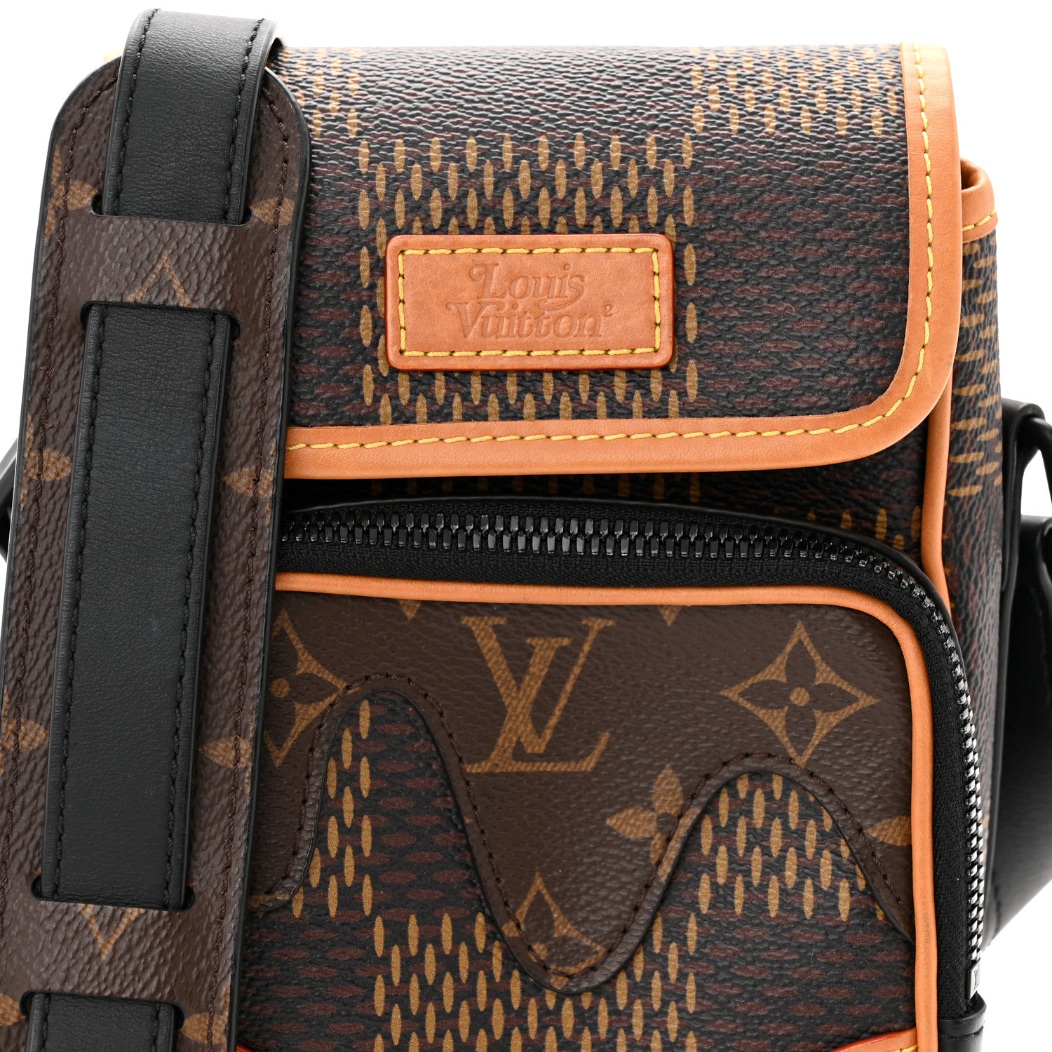 Louis Vuitton x Nigo Giant Damier Ebene Monogram Amazone Sling Bag 8 of 10