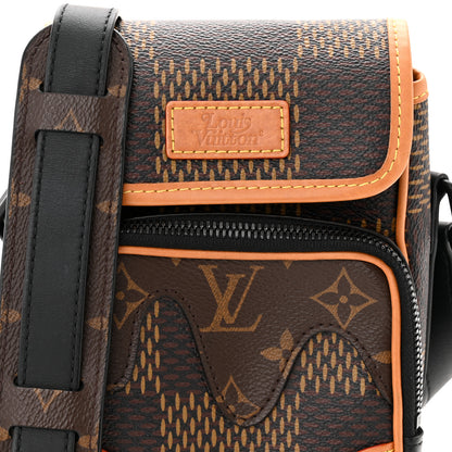 Louis Vuitton x Nigo Giant Damier Ebene Monogram Amazone Sling Bag 8 of 10