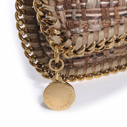 Stella McCartney Woven Boucle Fold Over Falabella Clutch Metallic 4 of 8