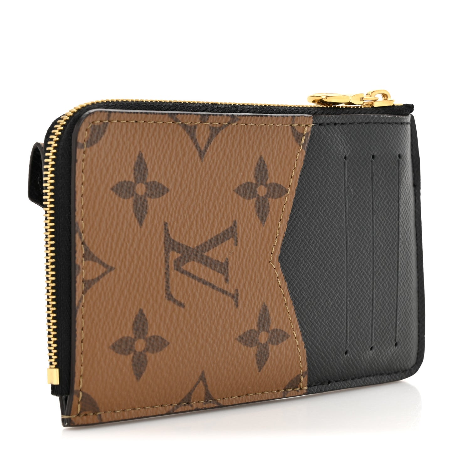 Reverse Monogram Recto Verso Card Holder Brown