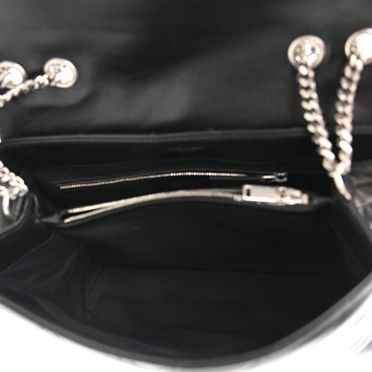 Saint Laurent Calfskin Y Quilted Monogram Medium Loulou Chain Satchel Black 5 of 11