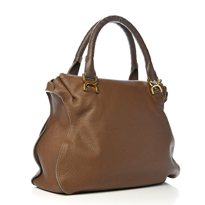 Chloe Calfskin Large Marcie Satchel Barbour Khaki 2 of 9