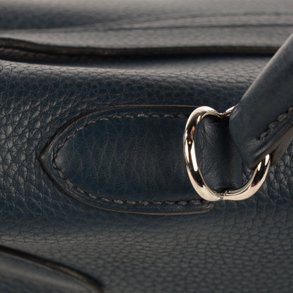 Hermes Taurillon Clemence Kelly Retourne 35 Bleu De Prusse 19 of 23