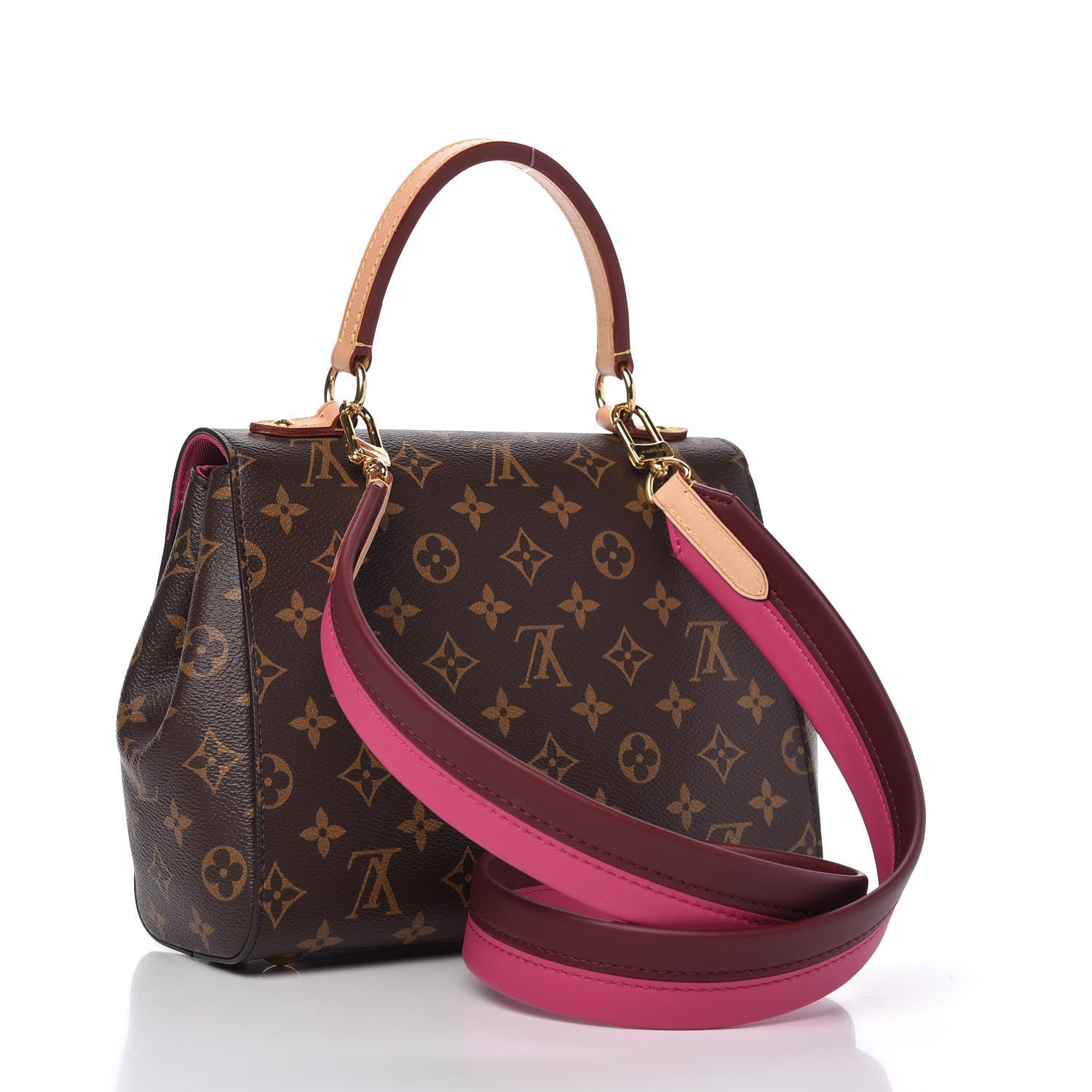 Louis Vuitton Monogram Cluny BB Bordeaux Fuchsia 3 of 9