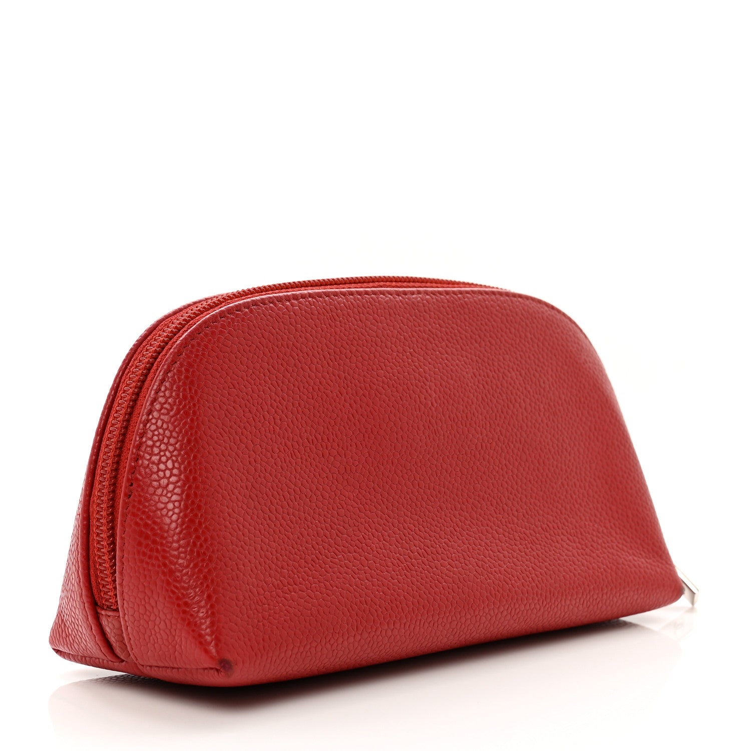 Chanel Caviar Timeless CC Cosmetic Pouch Red 3 of 9
