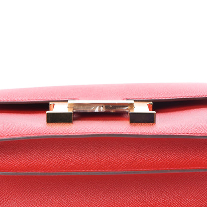 Hermes Epsom Constance 24 Rouge Casaque 15 of 24