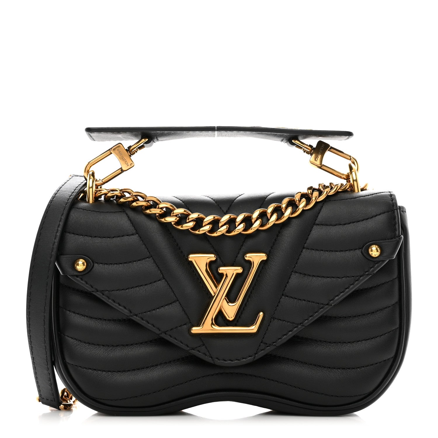 Louis Vuitton Calfskin New Wave Chain PM Black 1 of 9
