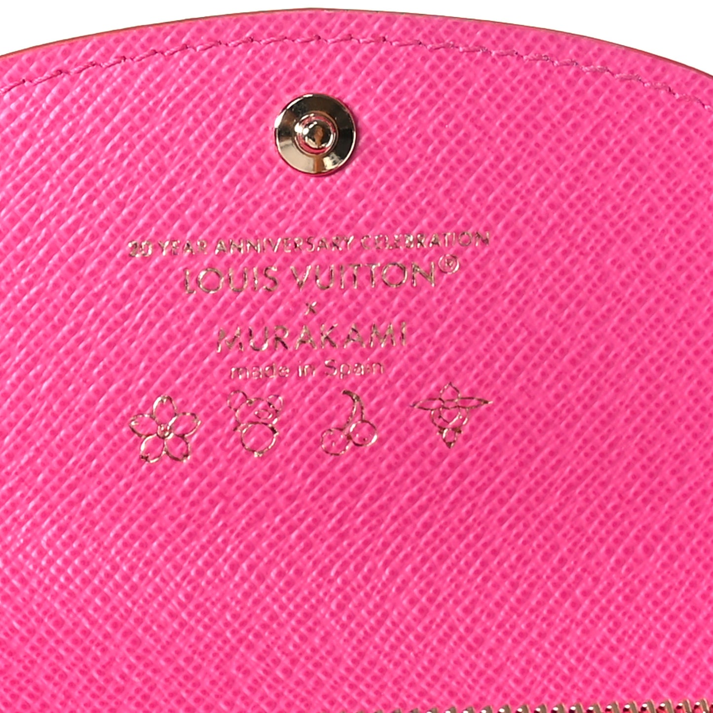 LV X TM Monogram Multicolor Rosalie Coin Purse White Kawaii Pink