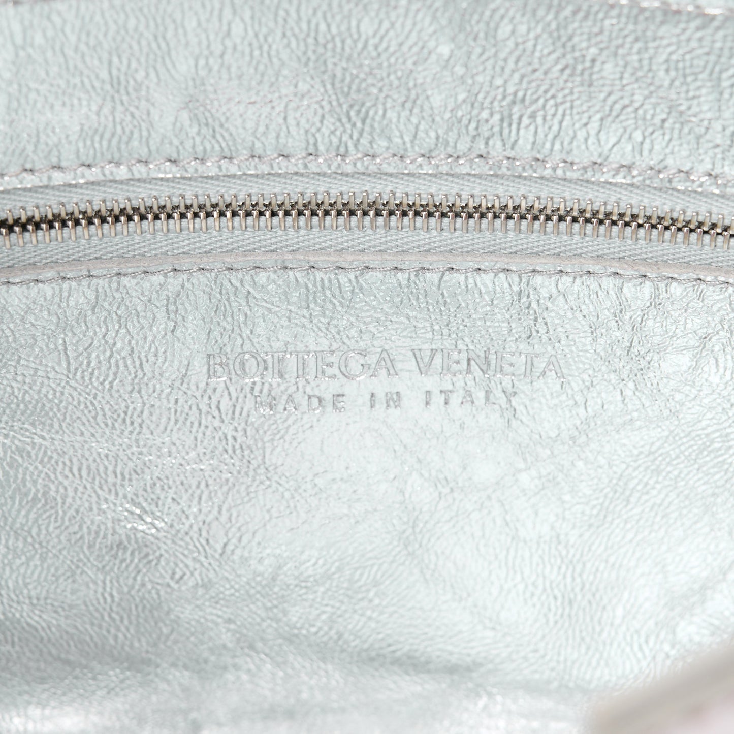 Metallic Lambskin Maxi Intrecciato Cassette Crossbody Bag Silver