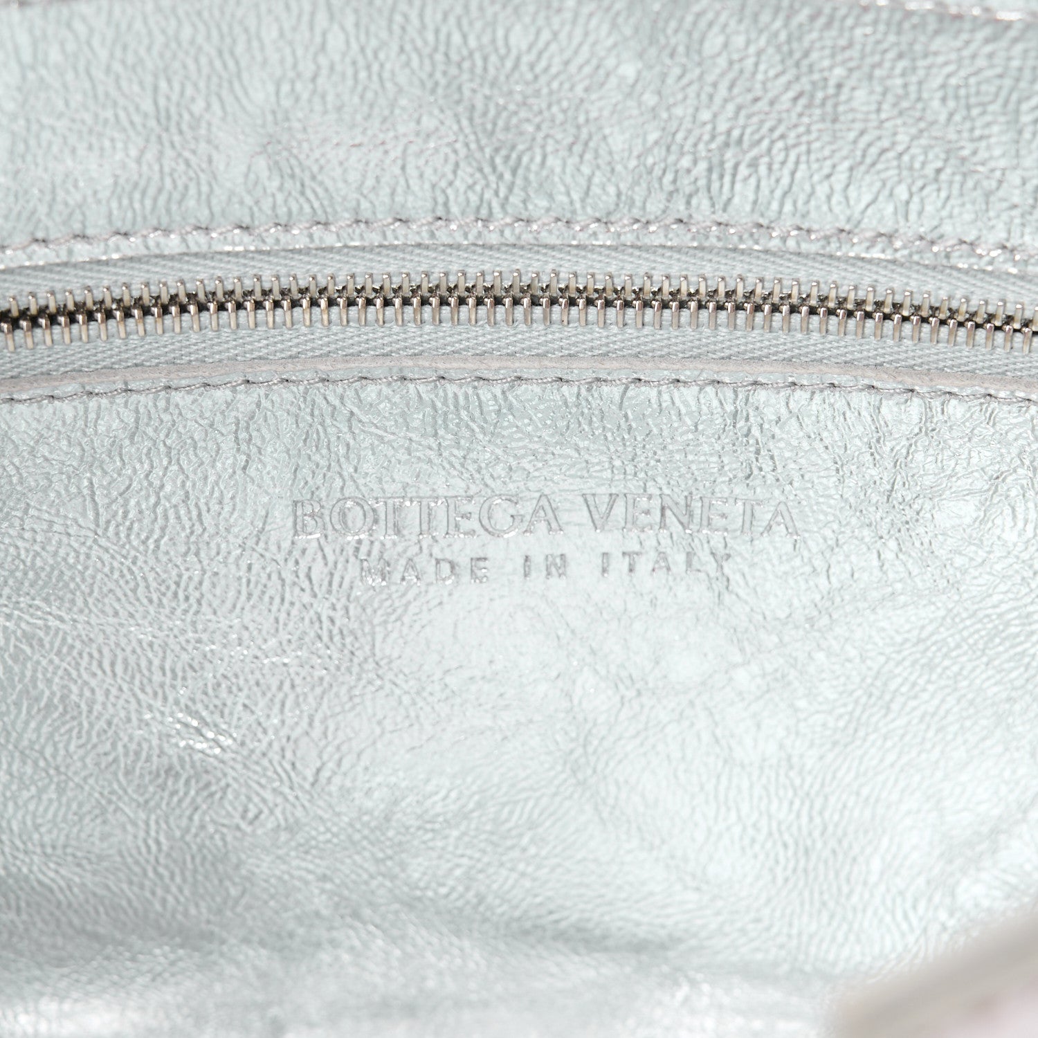 Bottega Veneta Metallic Lambskin Maxi Intrecciato Cassette Crossbody Bag Silver 7 of 13