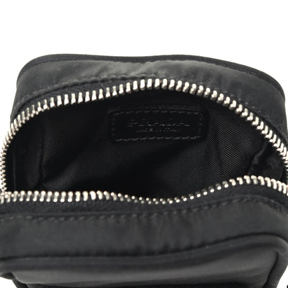 Prada Tessuto Nylon Saffiano Mini Crossbody Pouch Black 3 of 3