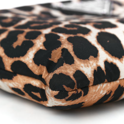Prada Tessuto Soft Nylon Leopard Print Crossbody Avorio 9 of 10