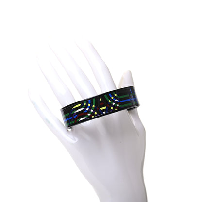 Hermes Enamel Printed Wide Spirographie Bracelet 70 2 of 5