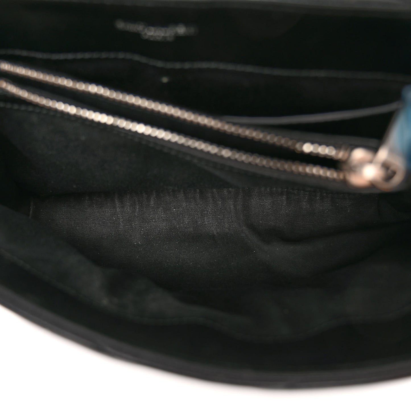 Calfskin Y Quilted Monogram Small Loulou Chain Satchel Black