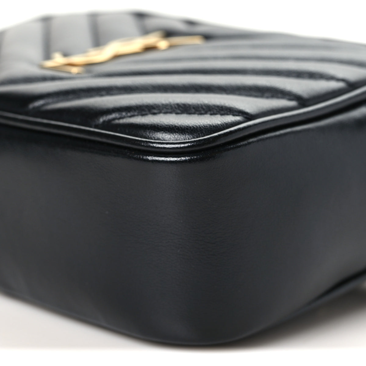 Calfskin Matelasse Monogram Lou Belt Bag Black
