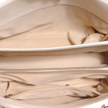 Chanel Calfskin CC Crown Small Tote White 5 of 7