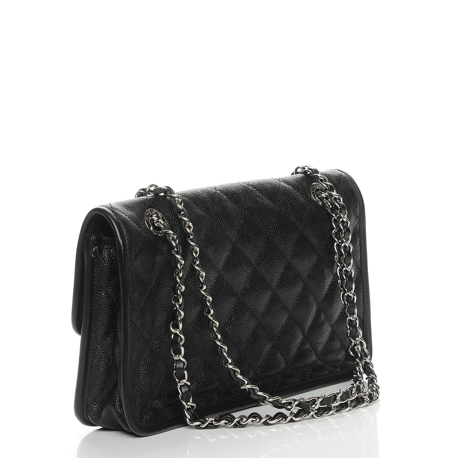 Chanel Caviar Quilted Medium French Riviera Flap Black 3 of 7