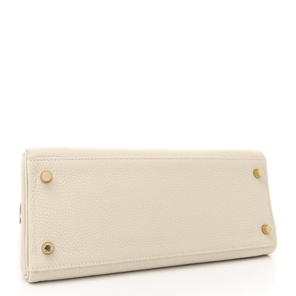 Hermes Taurillon Clemence Kelly Retourne 28 Craie 4 of 12