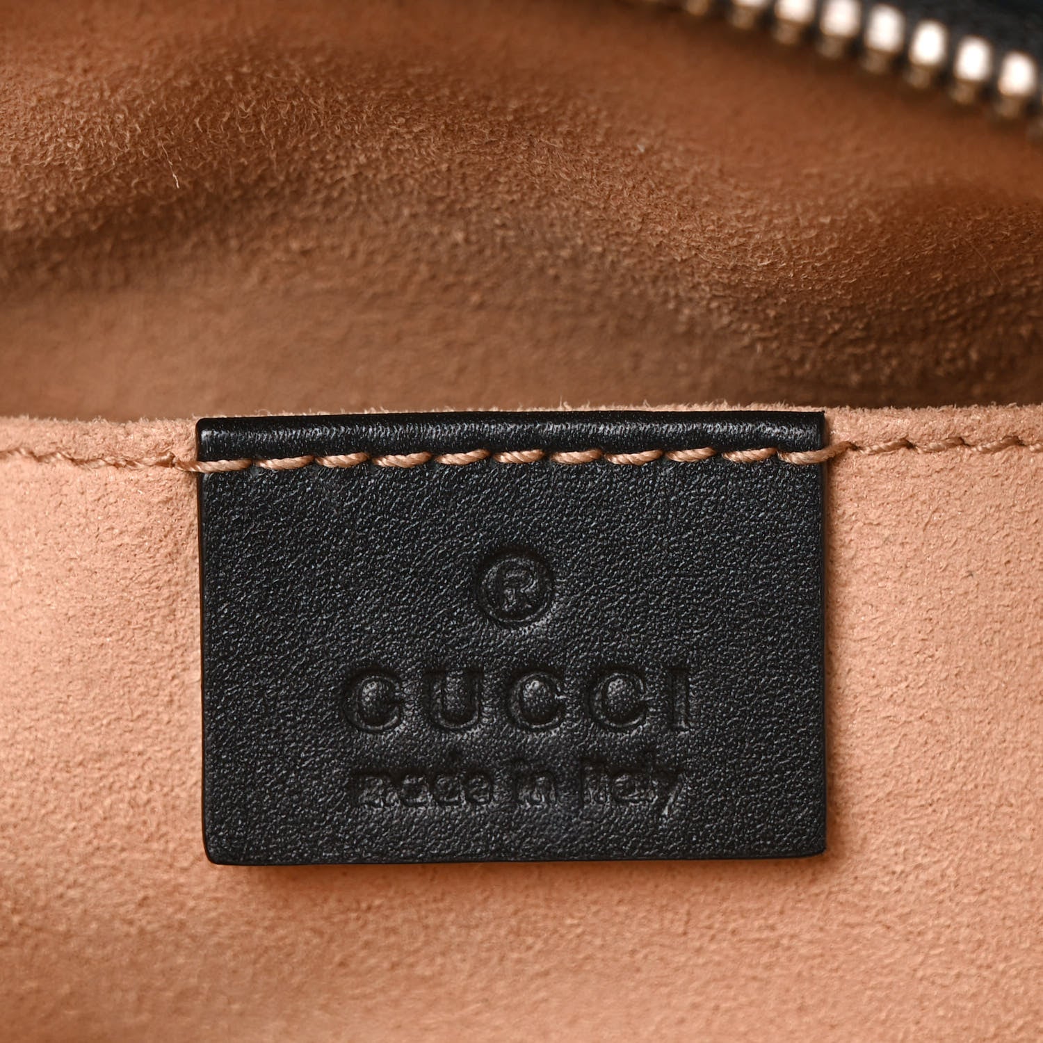 Gucci Calfskin Matelasse GG Marmont Belt Bag 75 30 Black 6 of 10