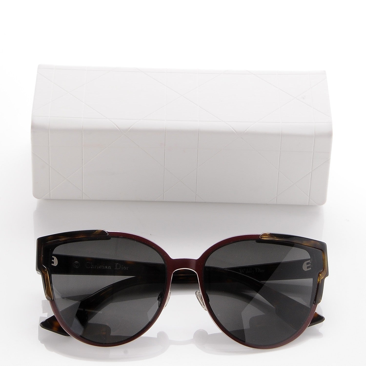 Christian Dior Acetate WildlyDior Sunglasses Dark Red Tortoise 9 of 9