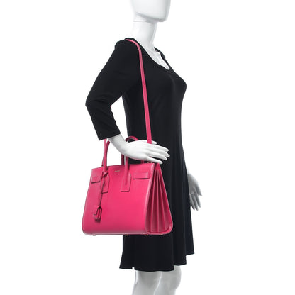 Saint Laurent Calfskin Small Sac De Jour Bubblegum 2 of 12