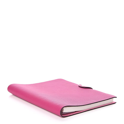 Hermes Togo Ulysse MM Notebook Cover Rose Pourpre 4 of 8