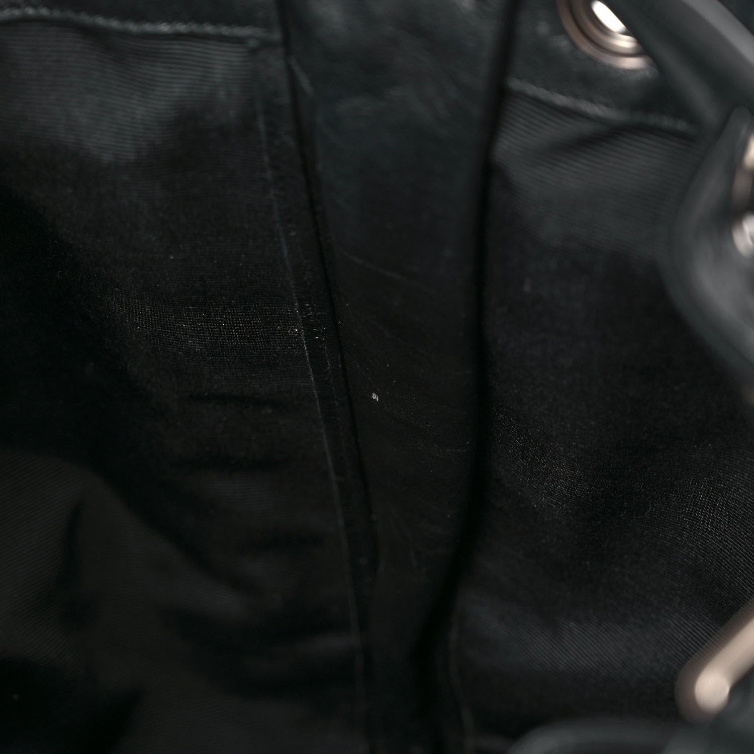Saint Laurent Calfskin Medium Rider Bucket Bag Black 14 of 14