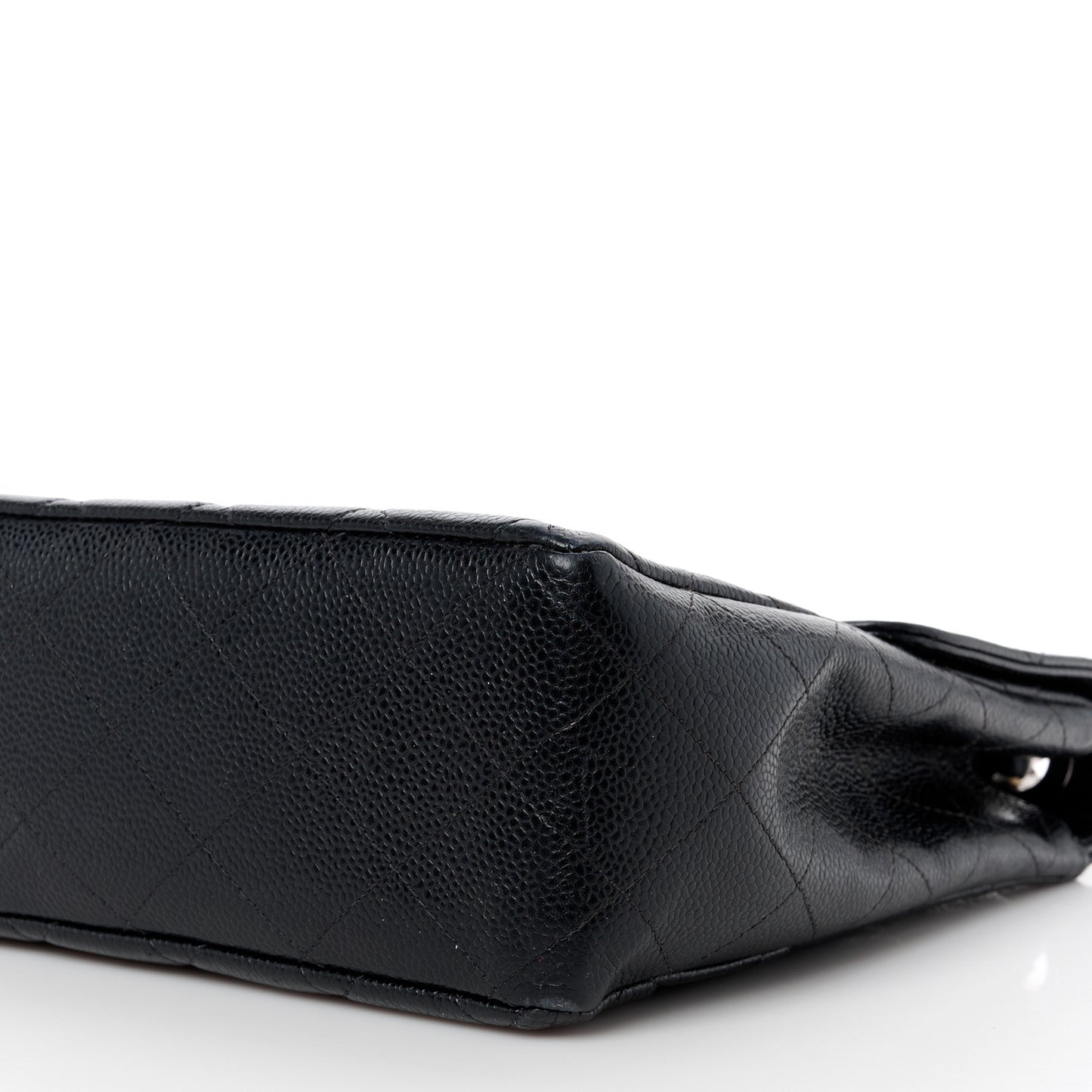 Caviar Jumbo Single Flap Black