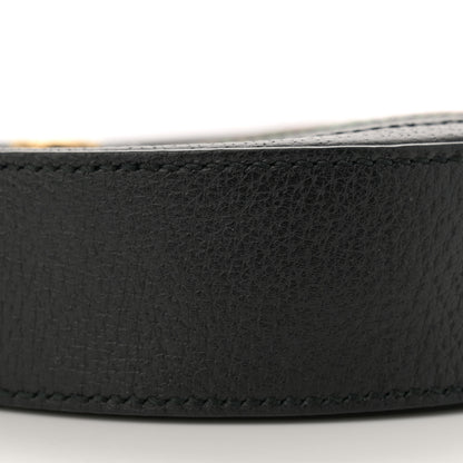 Gucci Grained Calfskin Web Mini Ophidia Round Shoulder Bag Black 9 of 12