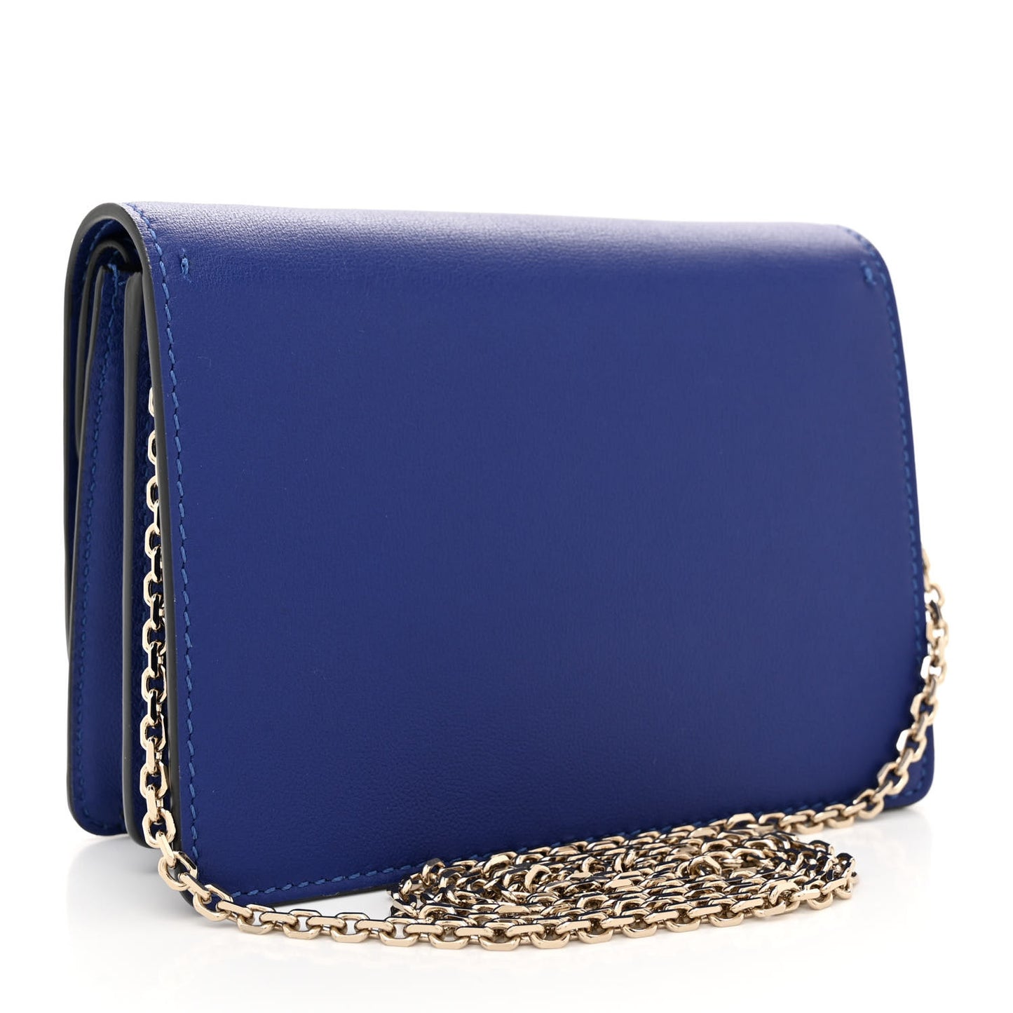 Calfskin VLogo Crossbody Blue