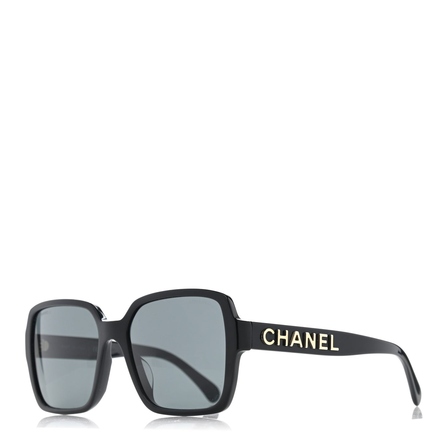 Acetate Polarized Square Sunglasses 5408 Black
