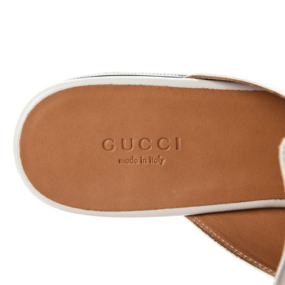 Gucci Malaga Kid Womens Princetown Slippers 38 Mystic White 7 of 7