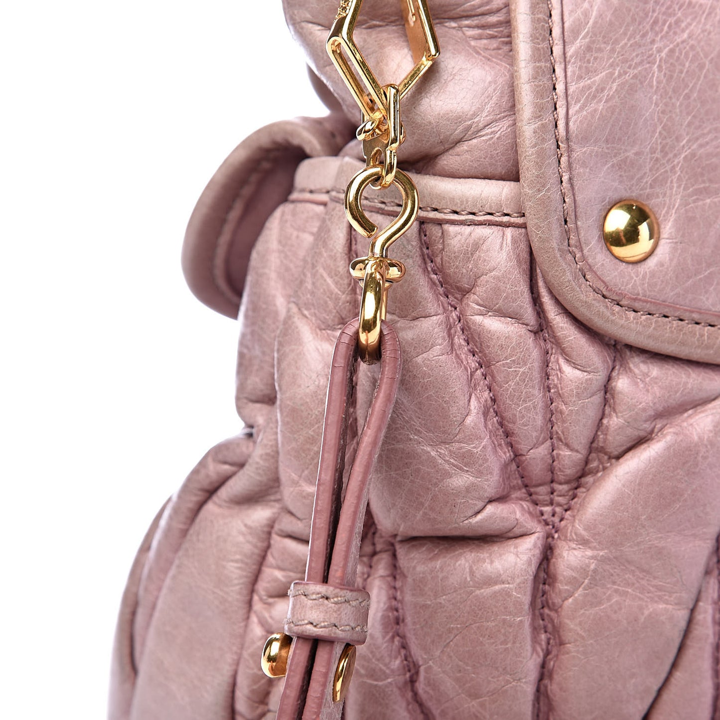 Nappa Matelasse Coffer Hobo Mughetto