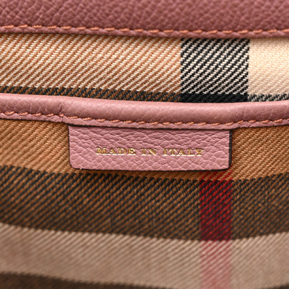 Burberry Soft Grain Calfskin Medium Buckle Tote Dusty Pink 7 of 13