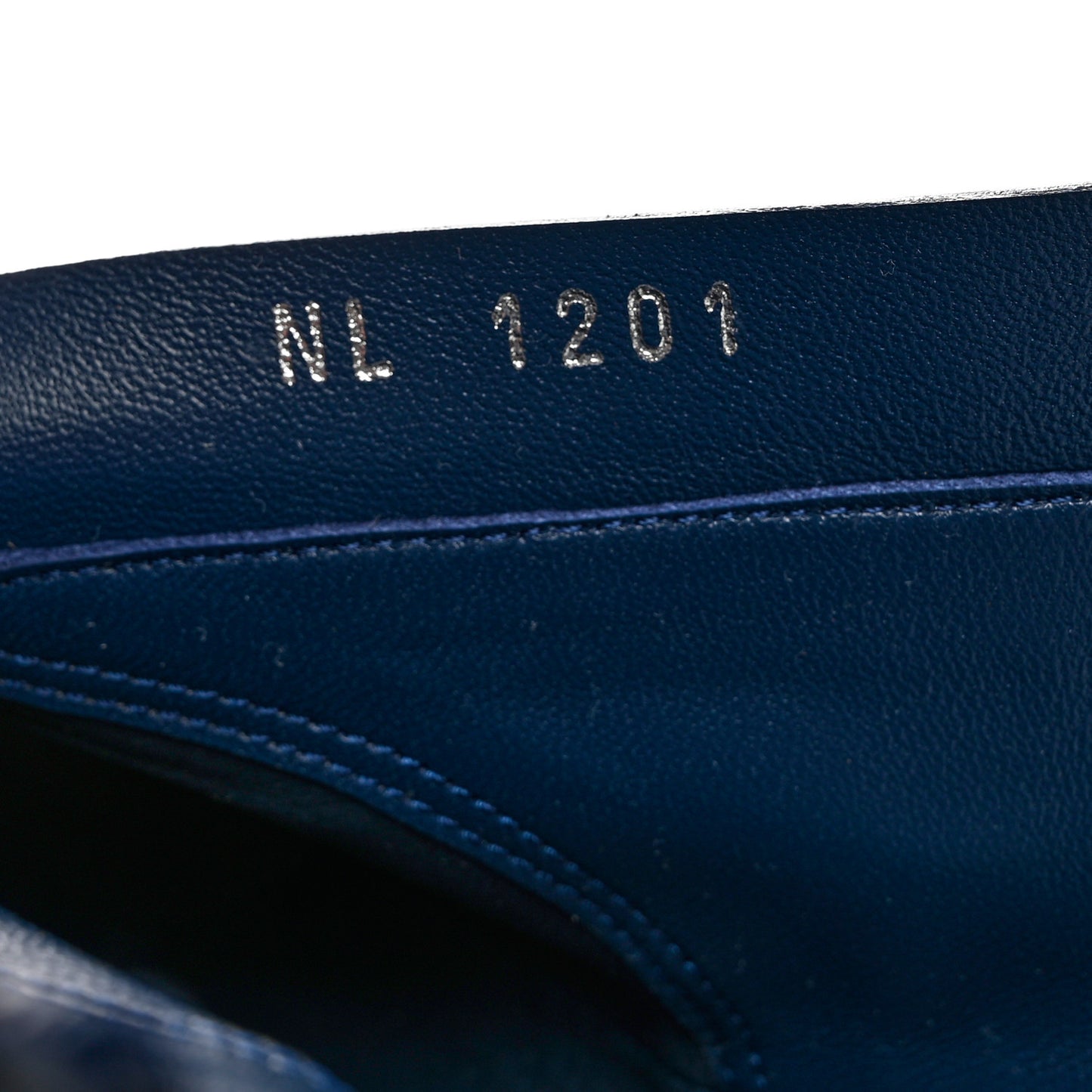Denim Monogram Silhouette Ankle Boots 36.5 Navy Blue