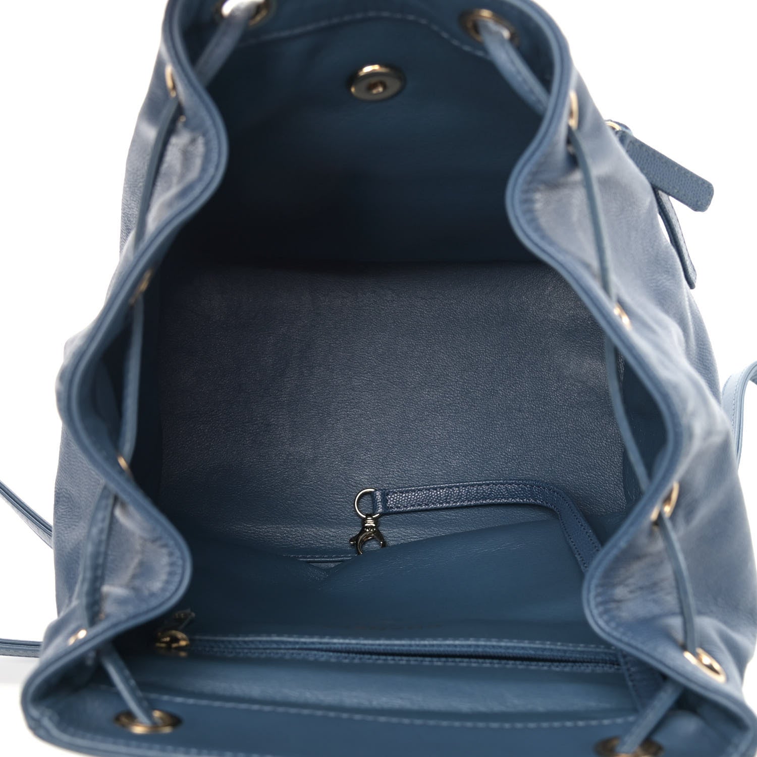 Chanel Caviar Quilted Business Affinity Backpack Blue 4 of 16