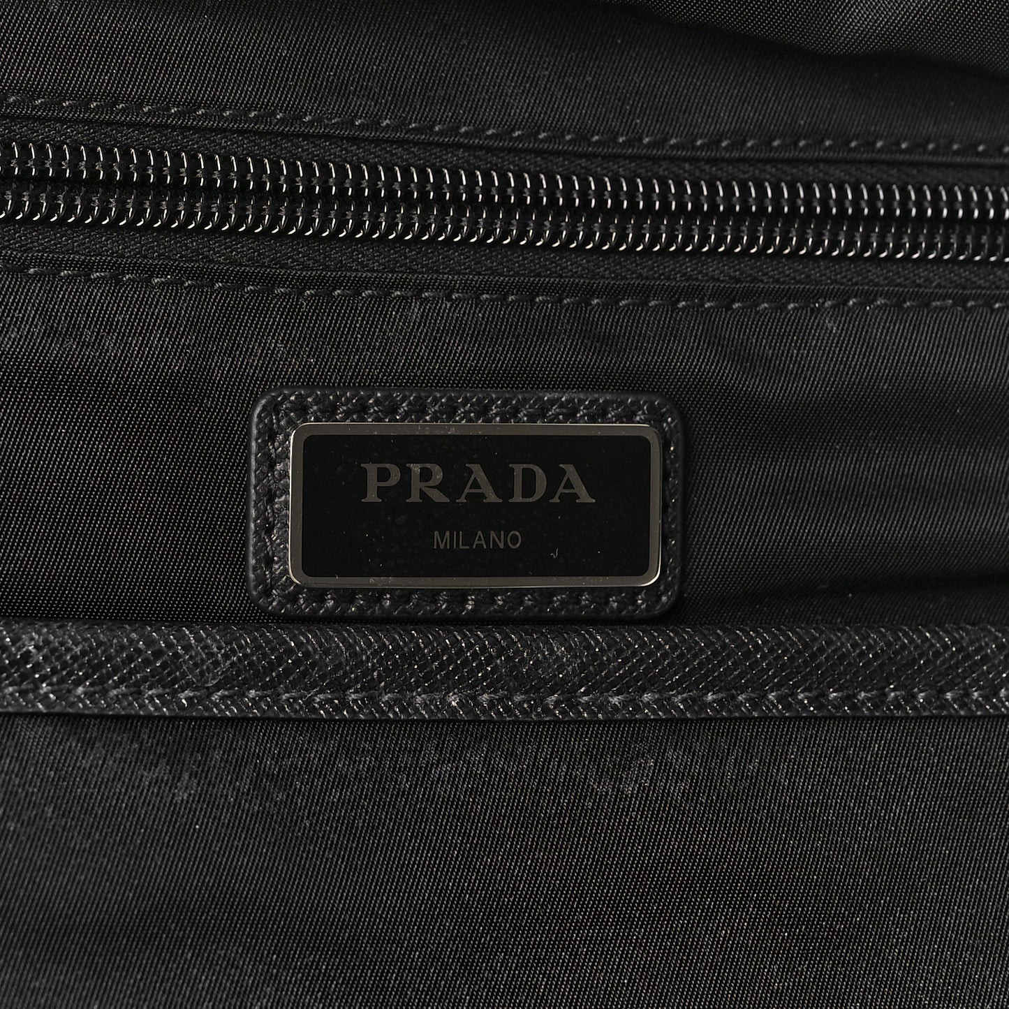 Nylon Tessuto Saffiano Backpack Black