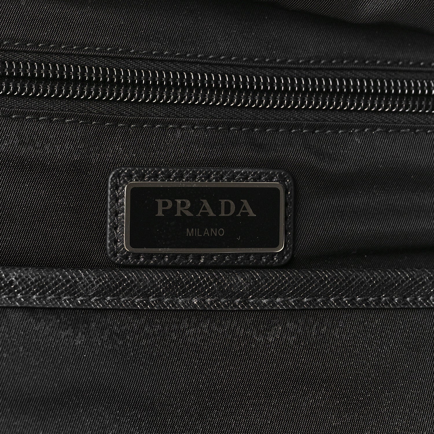 Prada Nylon Tessuto Saffiano Backpack Black 6 of 11