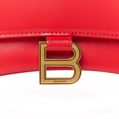 Balenciaga Shiny Box Calfskin Small Hourglass Top Handle Bag Bright Red 8 of 11