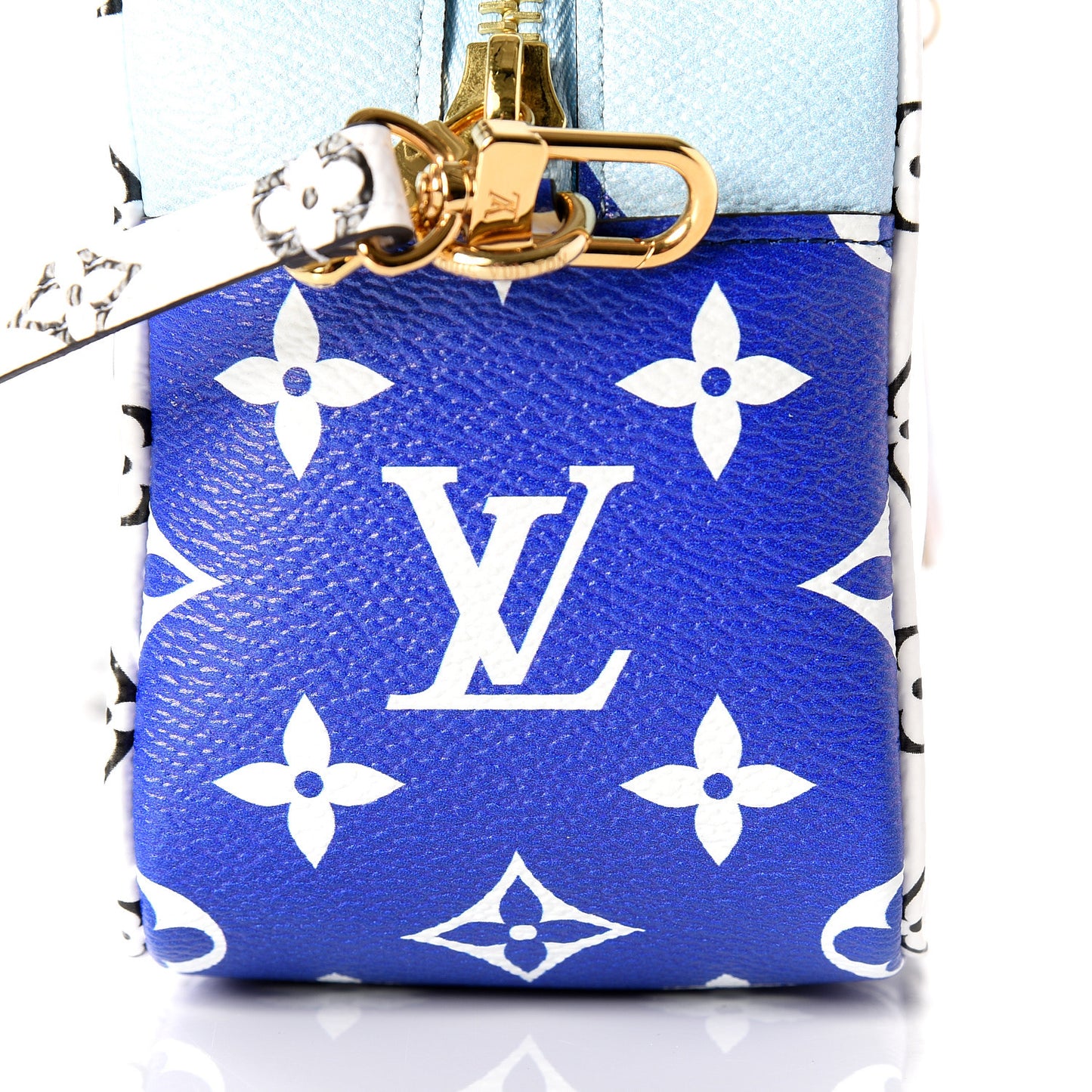 Monogram Giant Capri Beach Pouch Blue