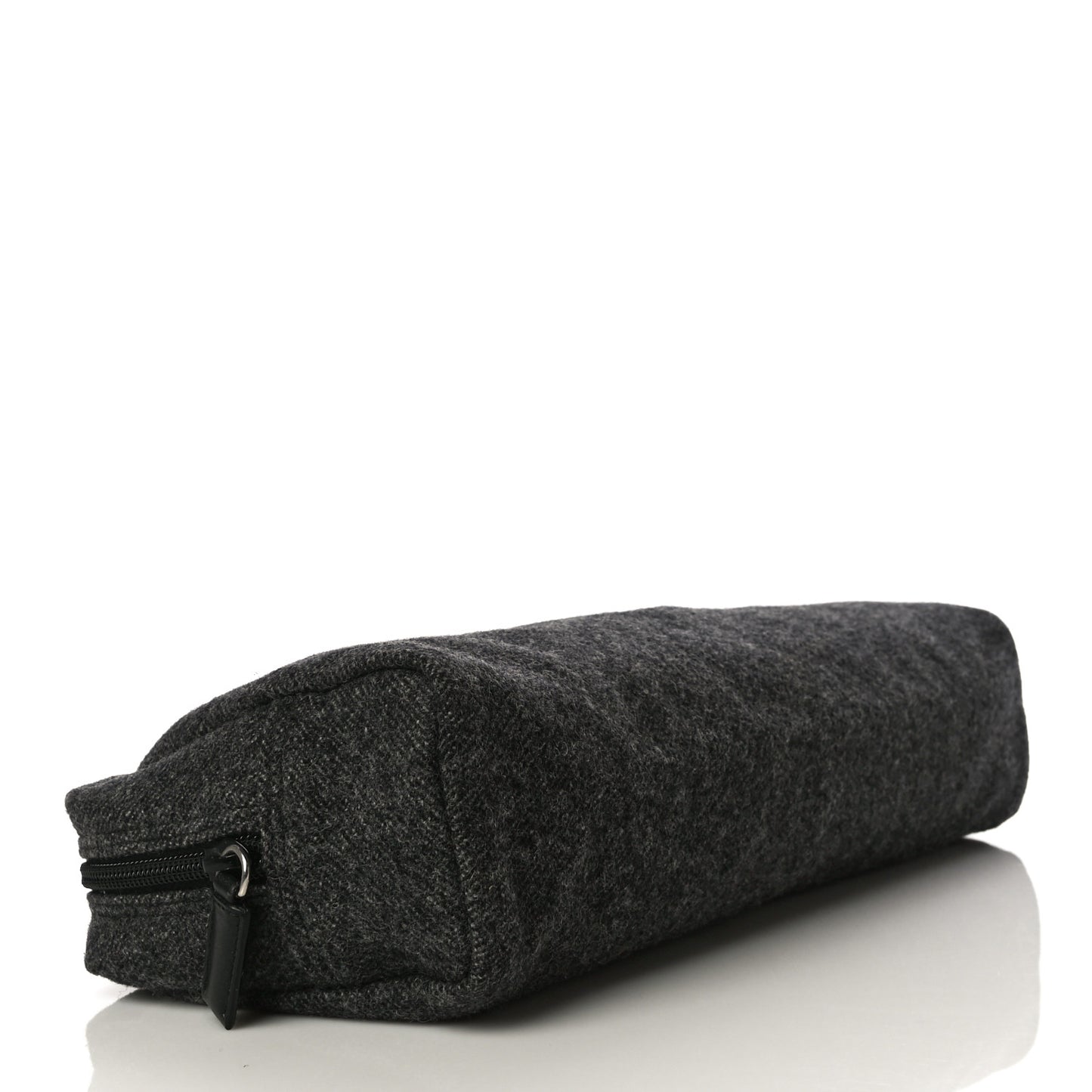 Wool Calfskin Pouch Grey