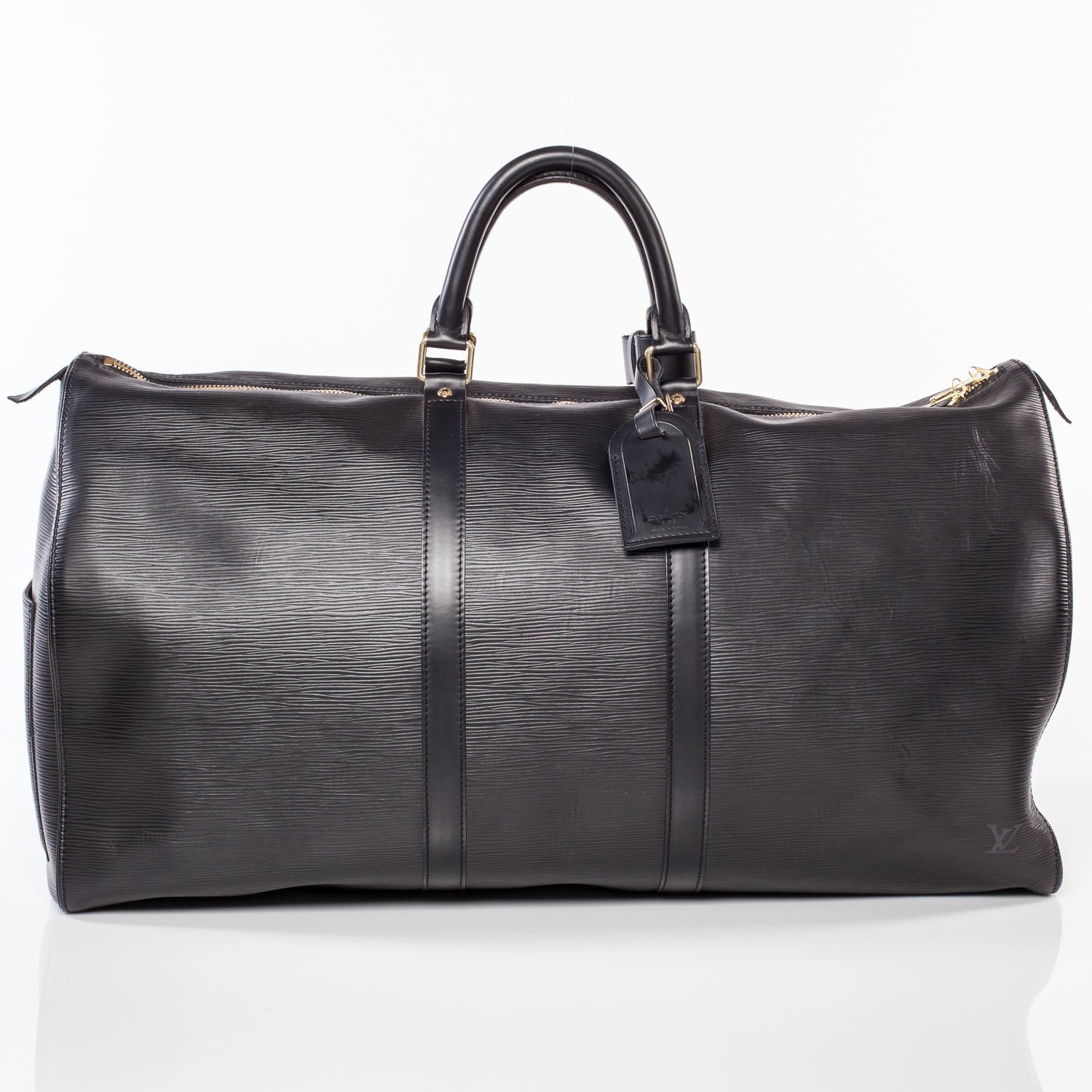 Louis Vuitton Epi Keepall 55 Black 1 of 12