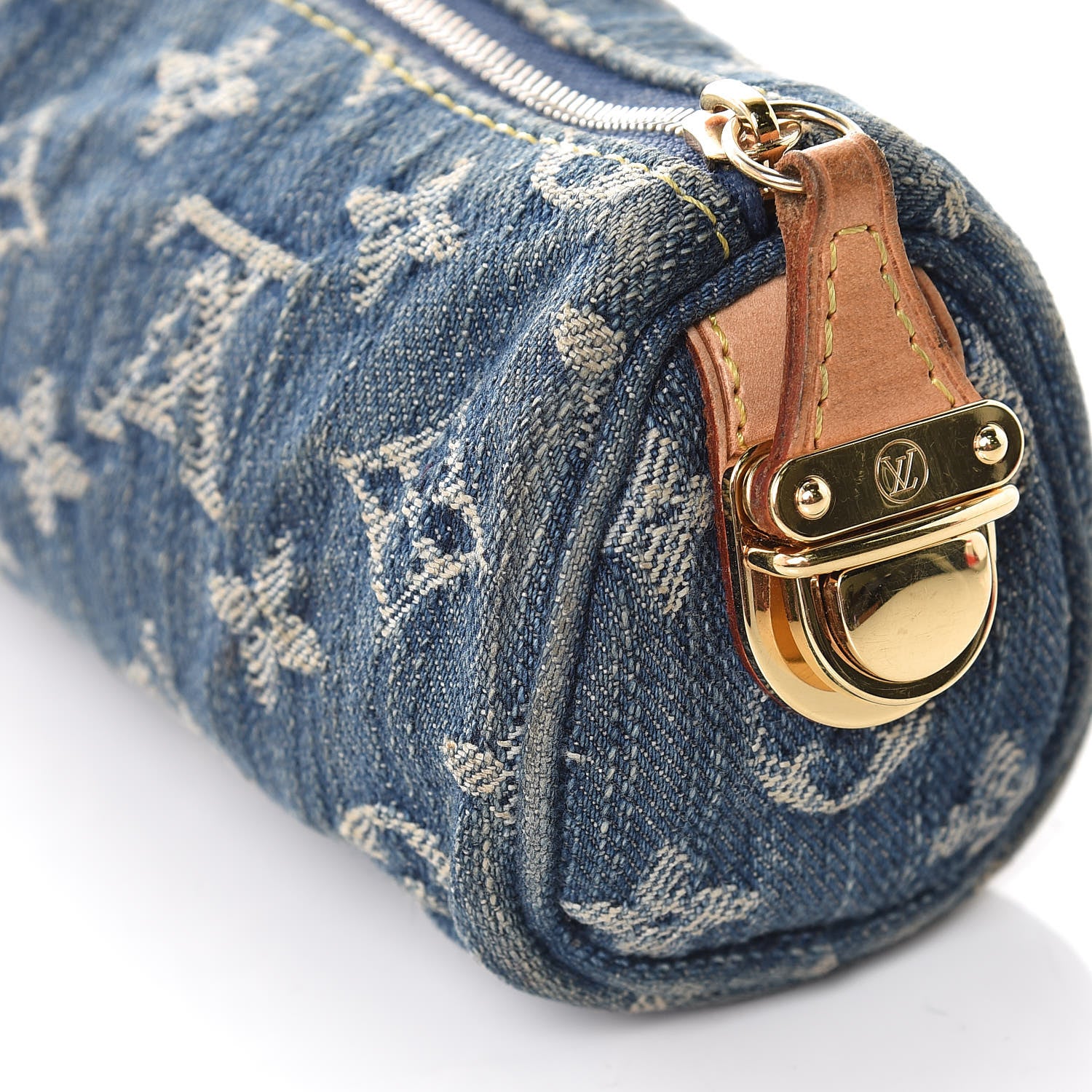 Louis Vuitton Denim Speedy GM Pochette Case 11 of 12
