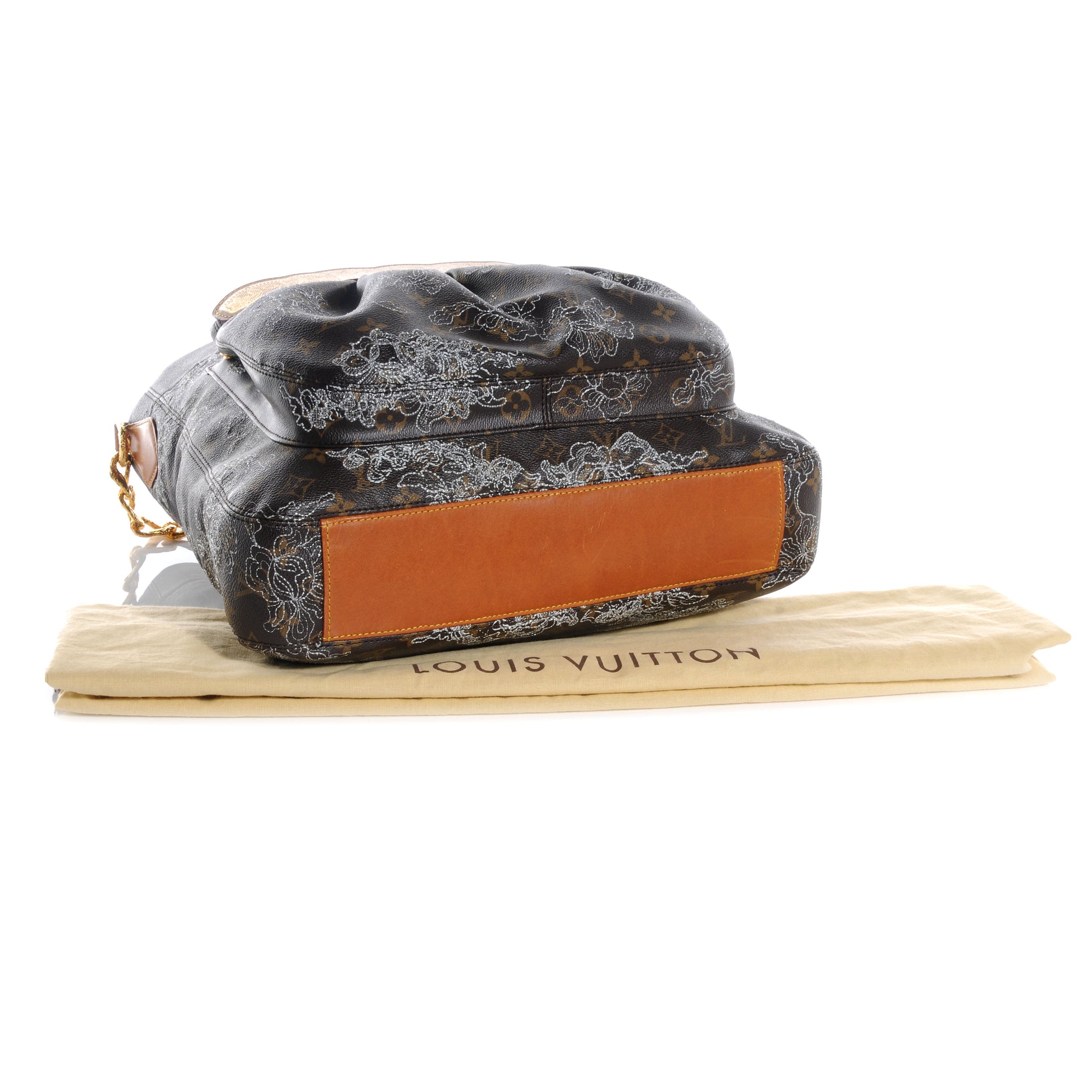 Louis Vuitton Monogram Dentelle Fersen Silver 4 of 7