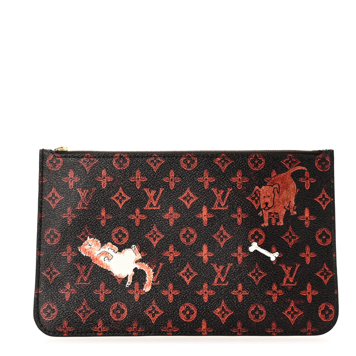 Louis Vuitton Catogram Neverfull MM GM Pochette Marron 1 of 6