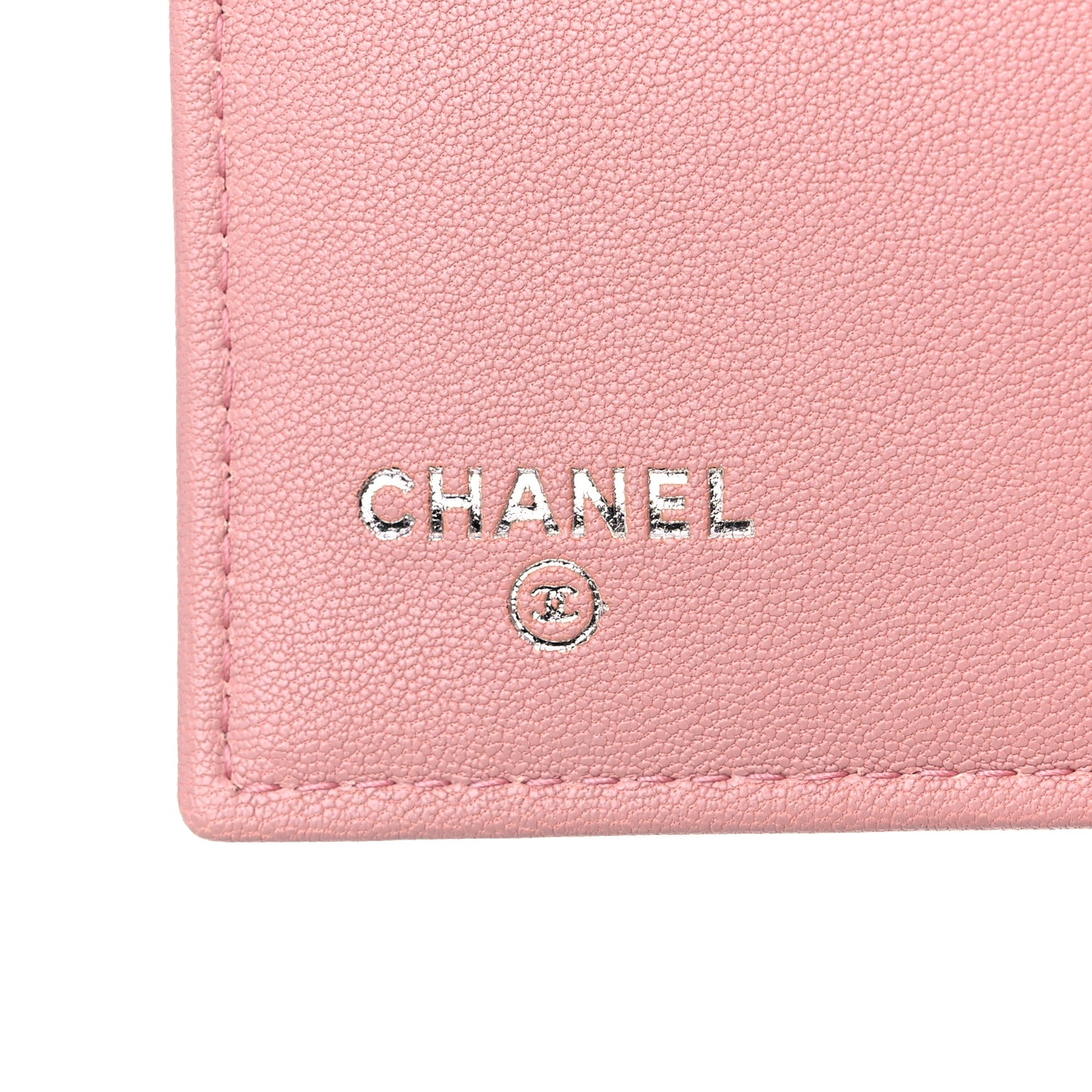 Lambskin Quilted CC Box Flap Wallet Light Pink