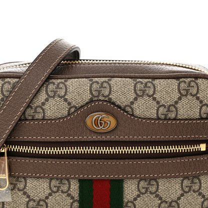 Gucci GG Supreme Monogram Web Mini Ophidia Shoulder Bag Brown 8 of 11