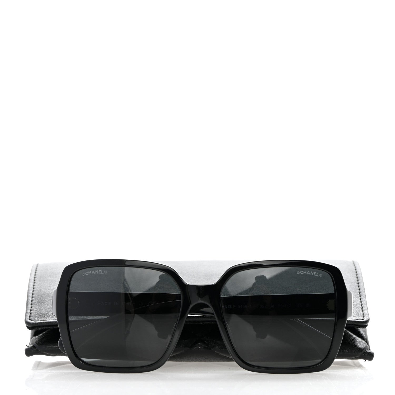 Chanel Acetate Square Sunglasses 5408-A Black 8 of 8