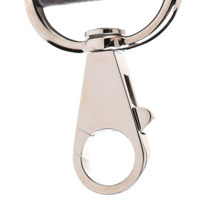 Hermes Toile Taurillon Clemence Shoulder Strap Graphite 5 of 5